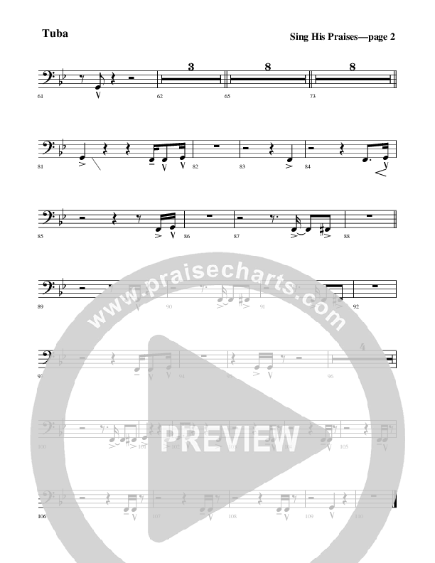 Sing His Praises Tuba (Rick Muchow)