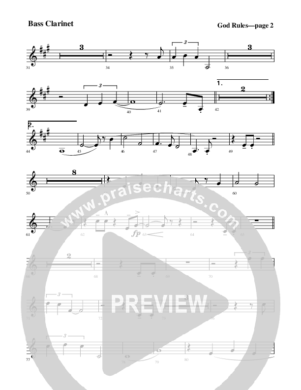 God Rules Bass Clarinet (Rick Muchow)