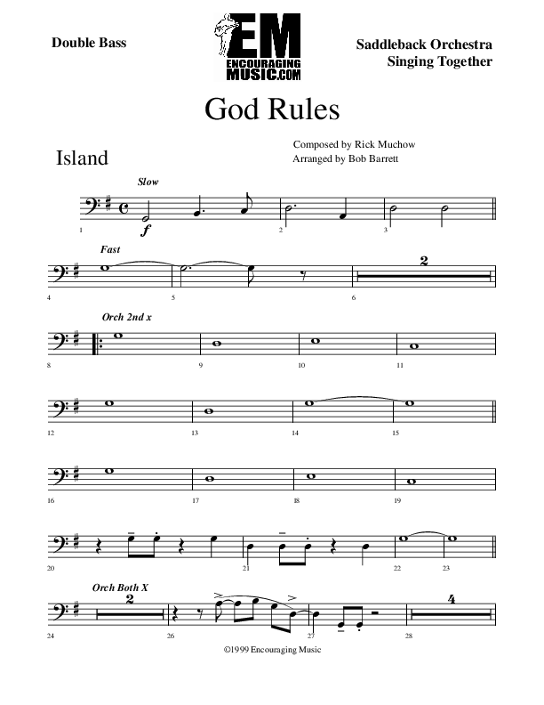 God Rules Bass Guitar (Rick Muchow)
