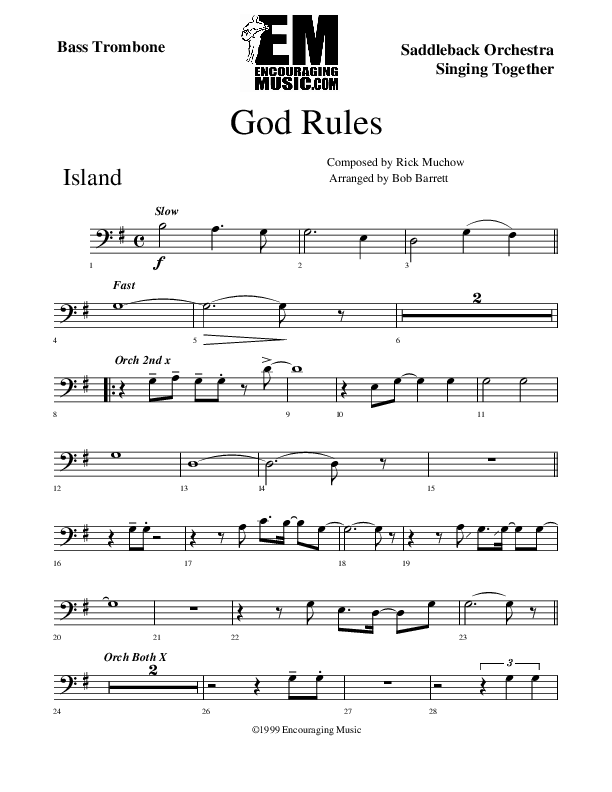 God Rules Bass Trombone (Rick Muchow)