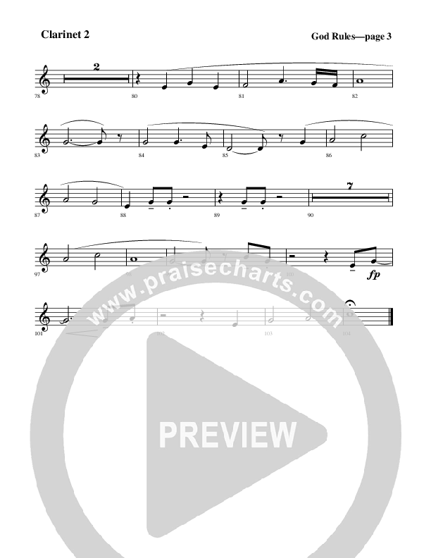 God Rules Clarinet 1/2 (Rick Muchow)