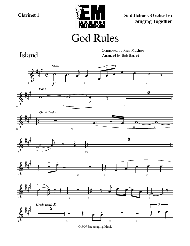 God Rules Clarinet (Rick Muchow)