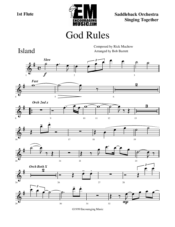 God Rules Flute (Rick Muchow)