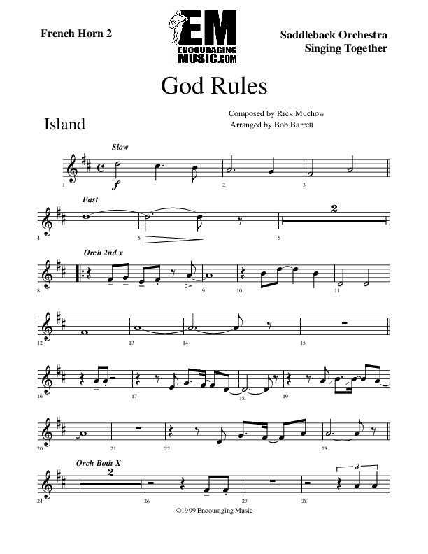 God Rules French Horn (Rick Muchow)