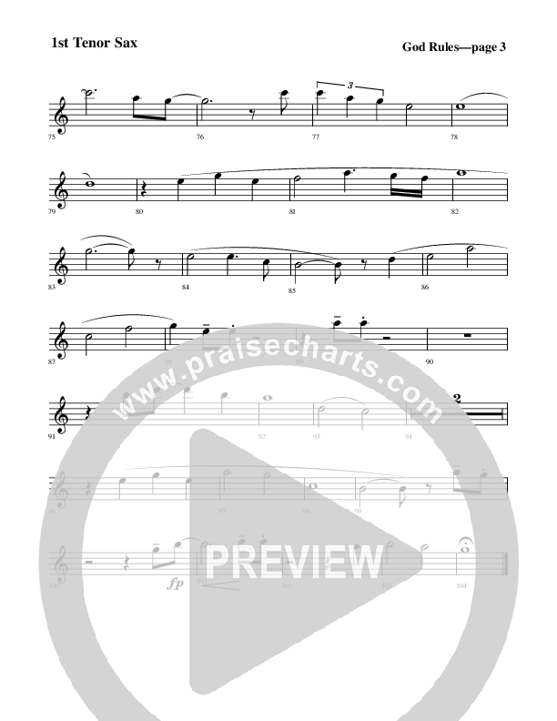 God Rules Tenor Sax 2 (Rick Muchow)