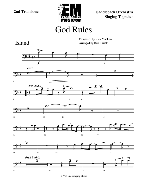 God Rules Trombone (Rick Muchow)