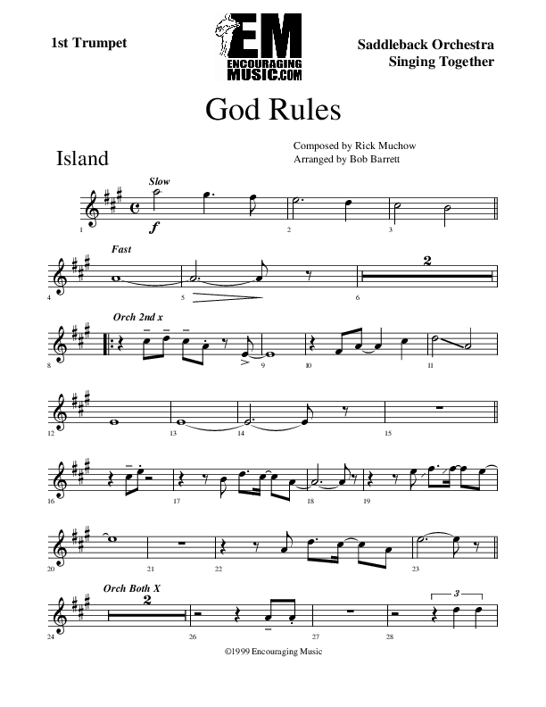 God Rules Trumpet 1 (Rick Muchow)