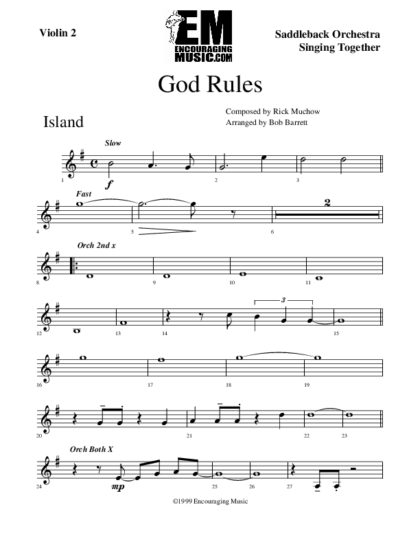 God Rules Violin 2 (Rick Muchow)