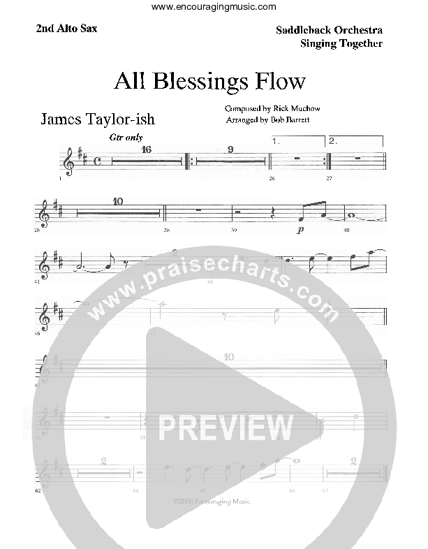 All Blessings Flow Alto Sax 1/2 (Rick Muchow)
