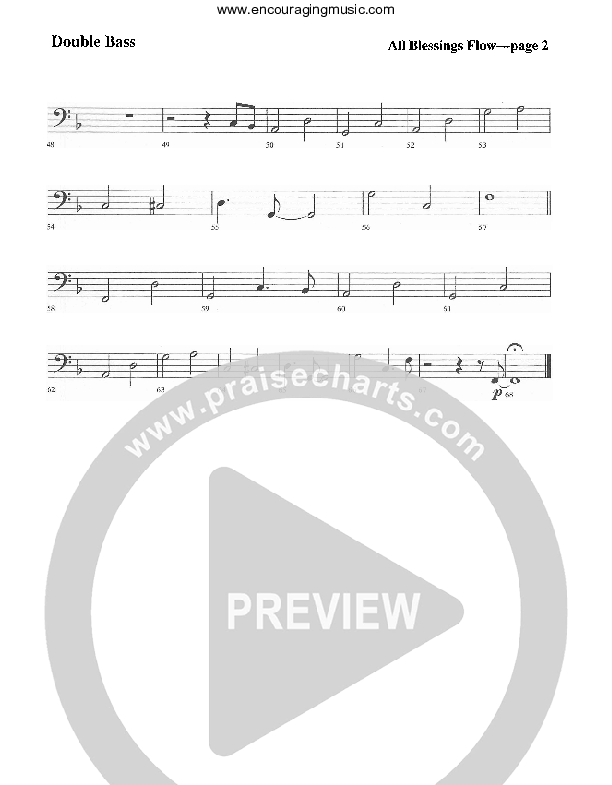 All Blessings Flow Double Bass (Rick Muchow)