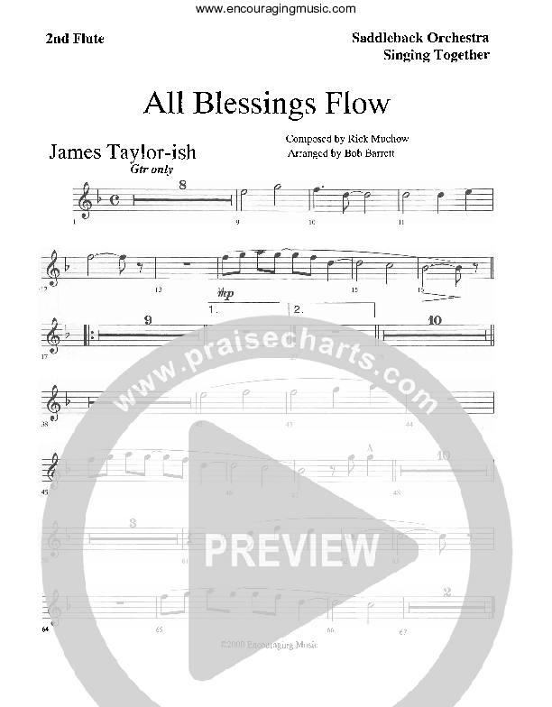 All Blessings Flow Flute 1/2 (Rick Muchow)