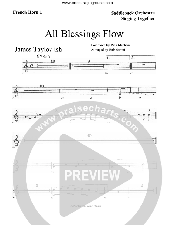 All Blessings Flow French Horn 1 (Rick Muchow)