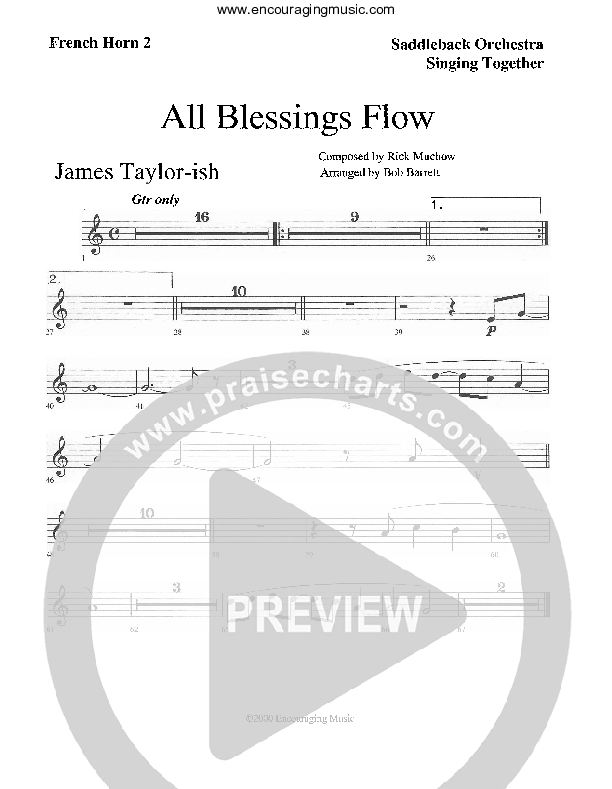 All Blessings Flow French Horn 2 (Rick Muchow)