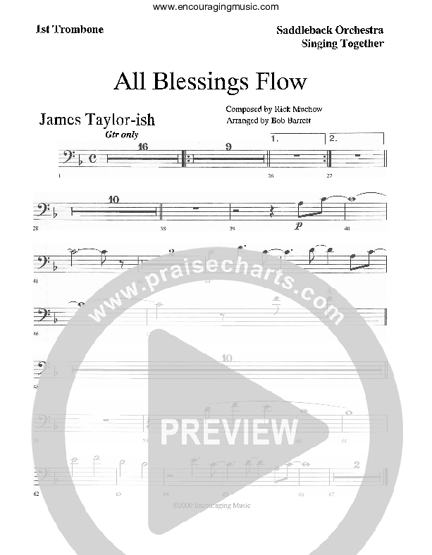 All Blessings Flow Trombone 1 (Rick Muchow)