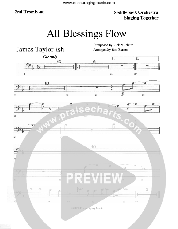 All Blessings Flow Trombone 2 (Rick Muchow)