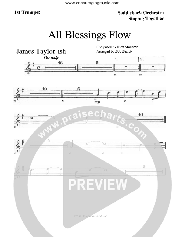 All Blessings Flow Trumpet 1 (Rick Muchow)