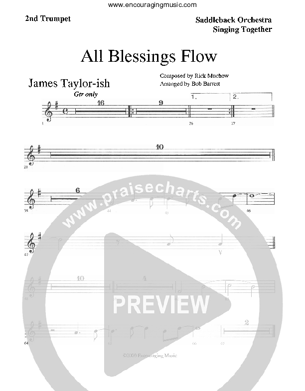 All Blessings Flow Trumpet 2 (Rick Muchow)