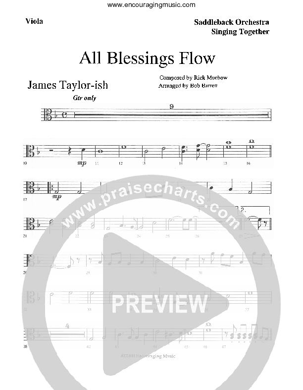 All Blessings Flow Viola (Rick Muchow)