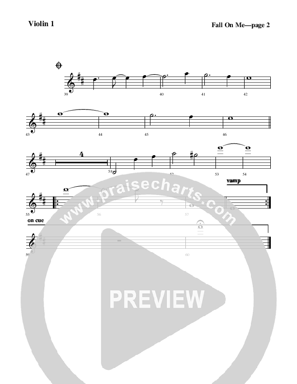 Fall On Me Violin 1 (Rick Muchow)