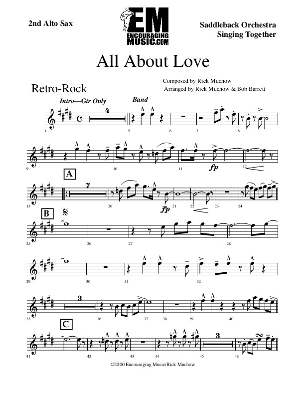 All About Love Alto Sax 2 (Rick Muchow)
