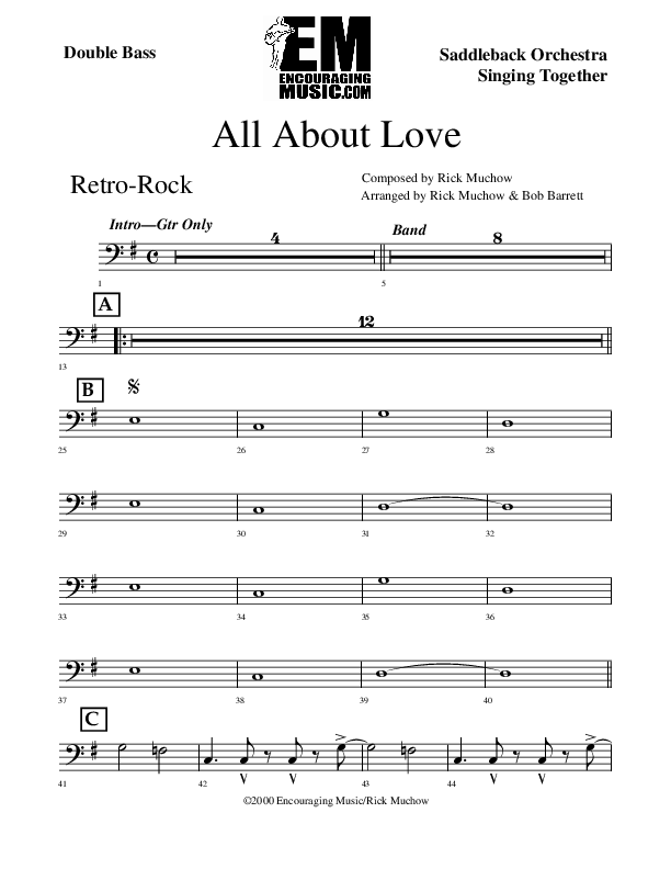 All About Love Bass Guitar (Rick Muchow)