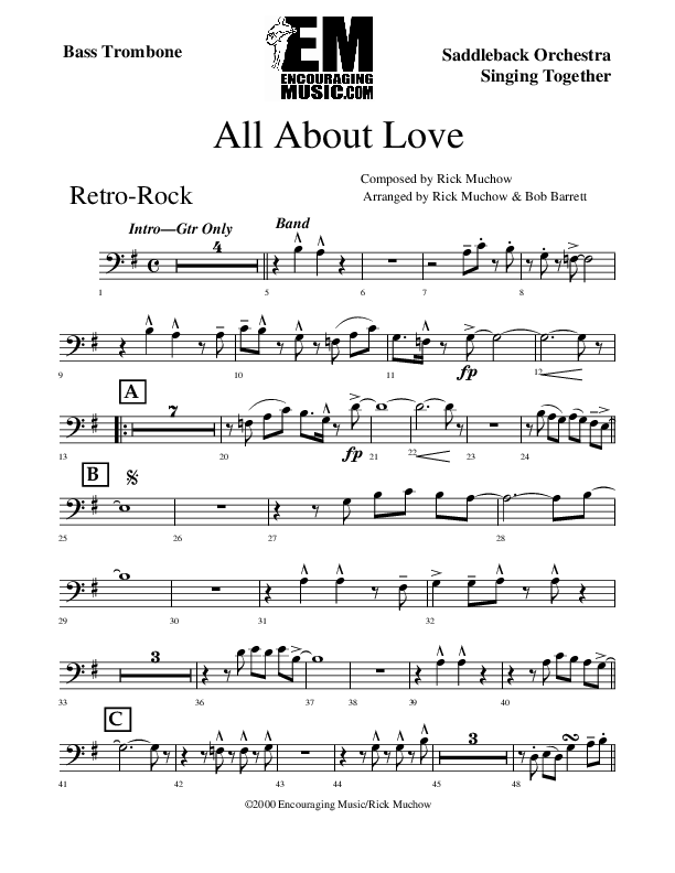 All About Love Bass Trombone (Rick Muchow)