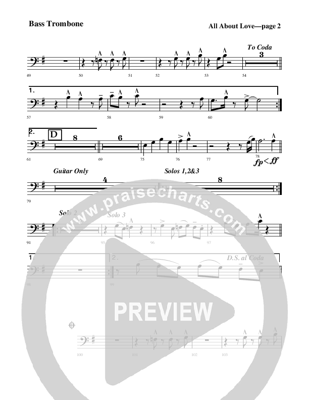 All About Love Bass Trombone (Rick Muchow)