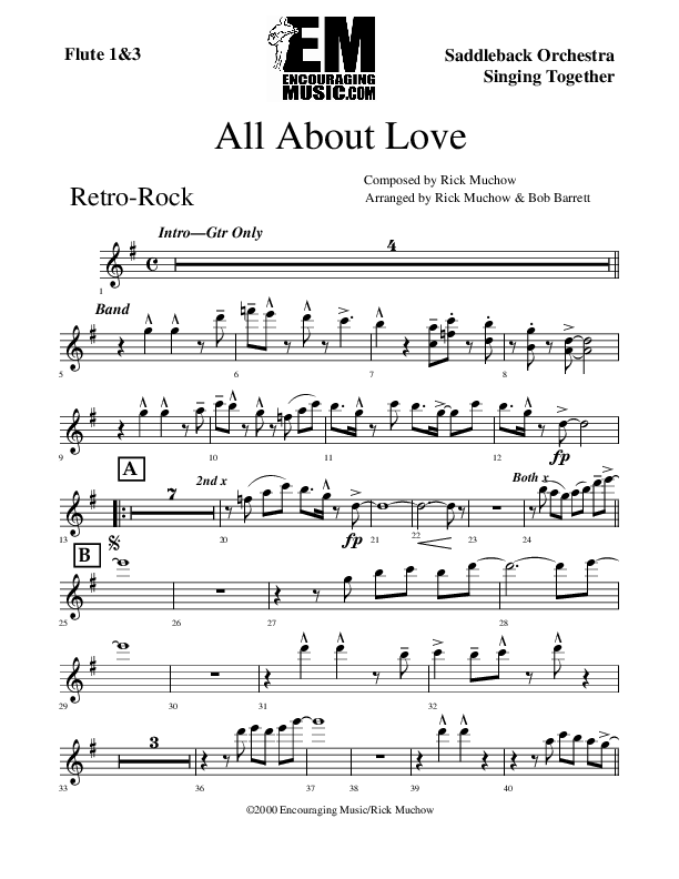 All About Love Flute 1/2/3 (Rick Muchow)