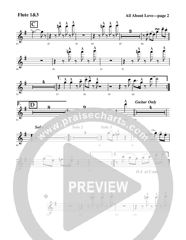 All About Love Flute 1/2/3 (Rick Muchow)