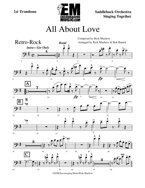 All About Love Trombone 1 (Rick Muchow)
