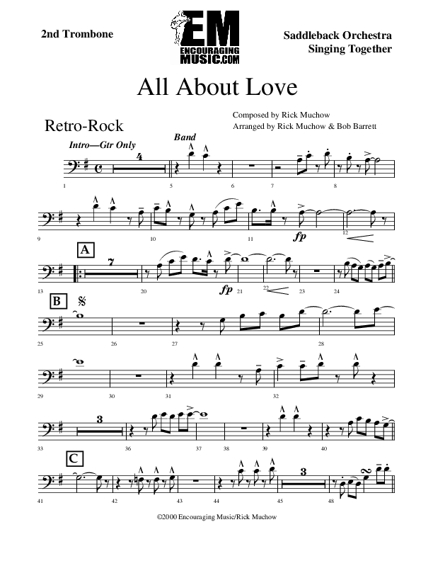 All About Love Trombone 2 (Rick Muchow)