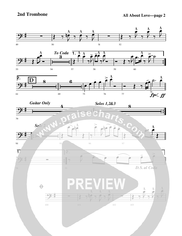 All About Love Trombone 2 (Rick Muchow)