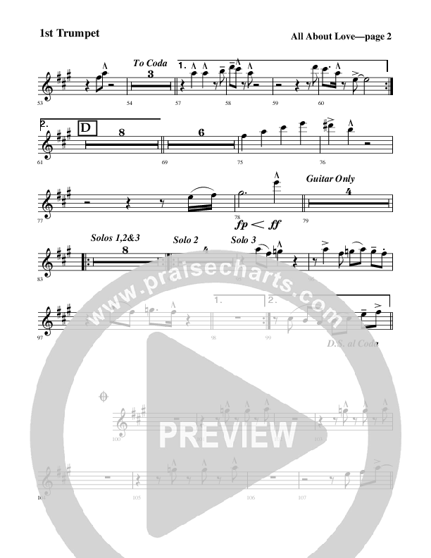 All About Love Trumpet 1 (Rick Muchow)