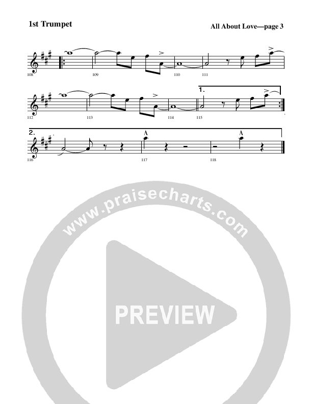 All About Love Trumpet 1 (Rick Muchow)