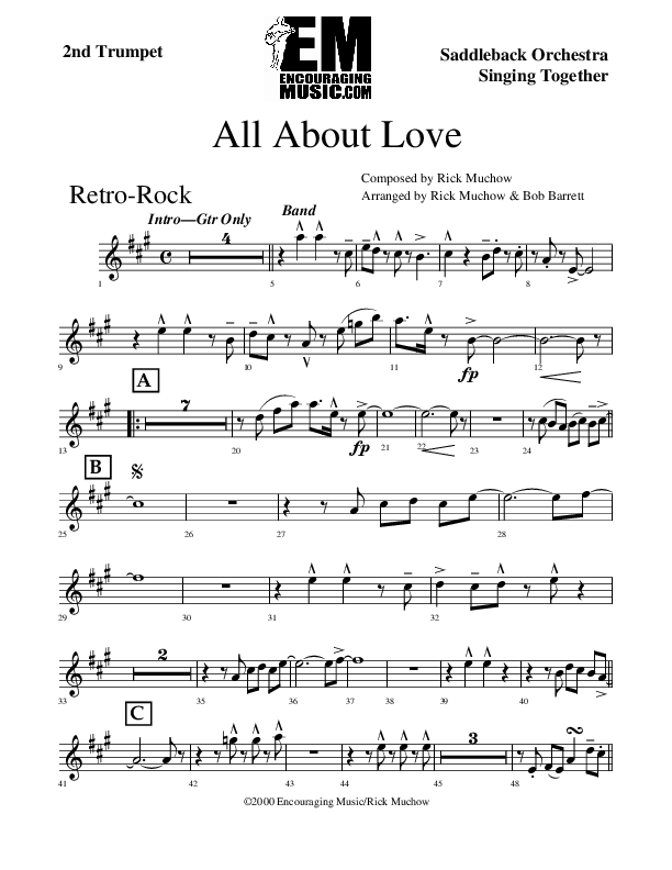 All About Love Trumpet 2 (Rick Muchow)