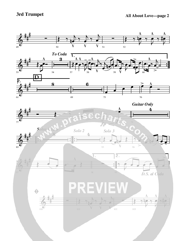 All About Love Trumpet 3 (Rick Muchow)