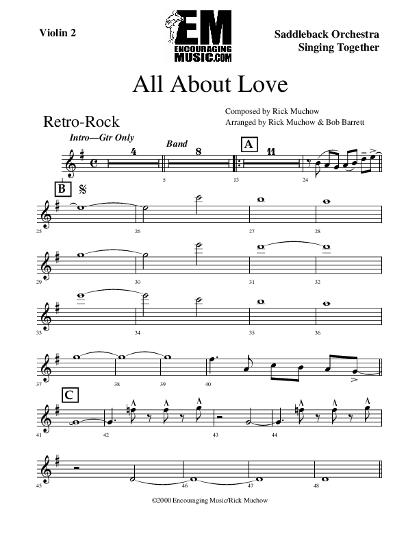 All About Love Violin 2 (Rick Muchow)