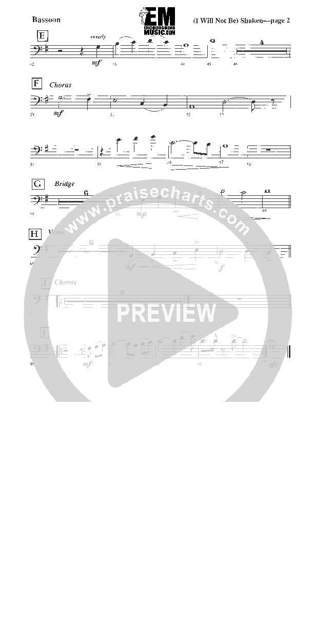 I Will Not Be Shaken Bassoon (Jadon Lavik)