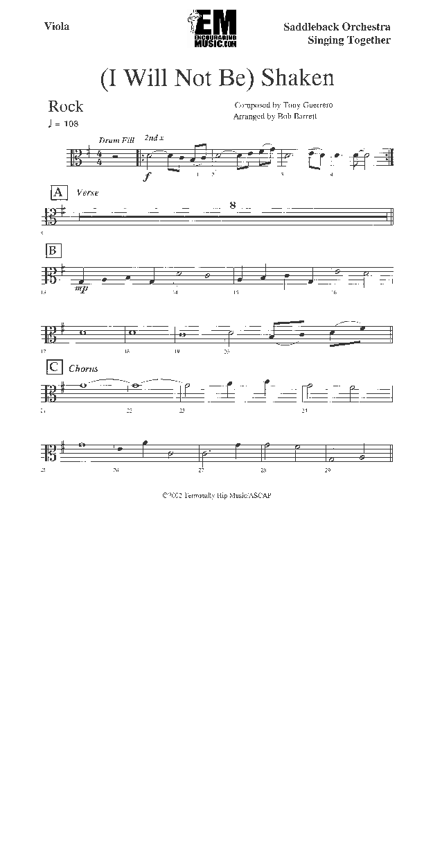 I Will Not Be Shaken Viola (Jadon Lavik)