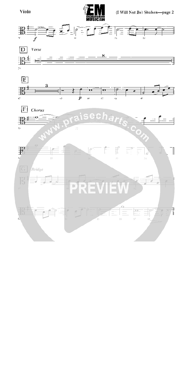 I Will Not Be Shaken Viola (Jadon Lavik)