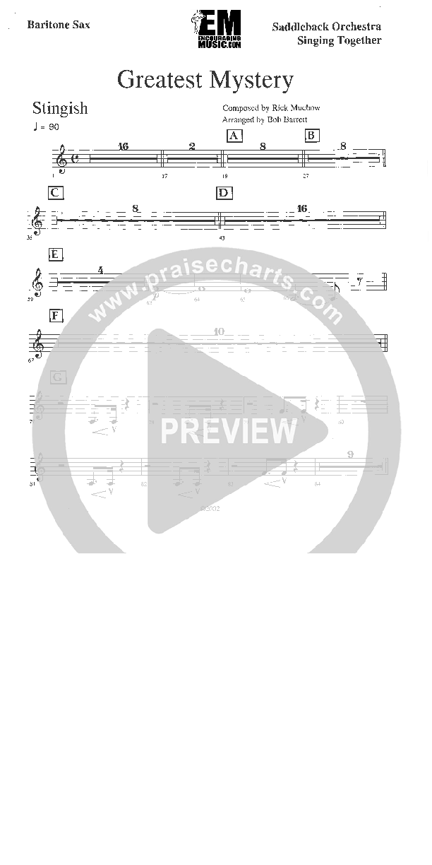 The Greatest Mystery Bari Sax (Rick Muchow)