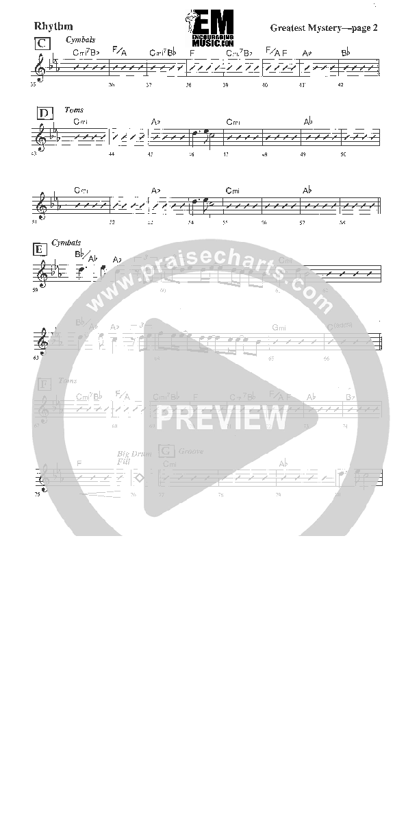 The Greatest Mystery Rhythm Chart (Rick Muchow)