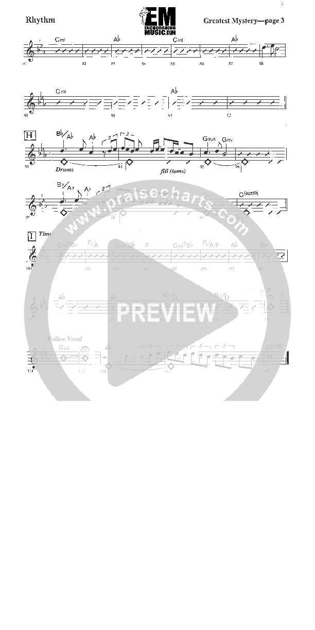 The Greatest Mystery Rhythm Chart (Rick Muchow)