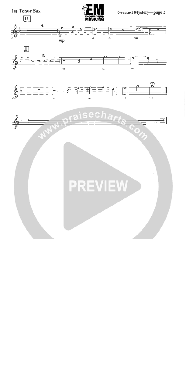 The Greatest Mystery Tenor Sax 1/2 (Rick Muchow)