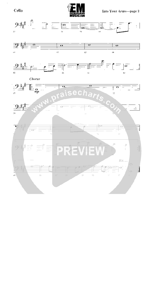 Into Your Arms Cello (Rick Muchow)