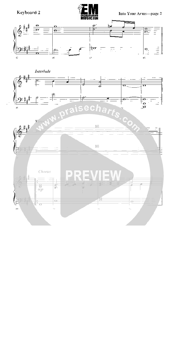 Into Your Arms Synth (Rick Muchow)