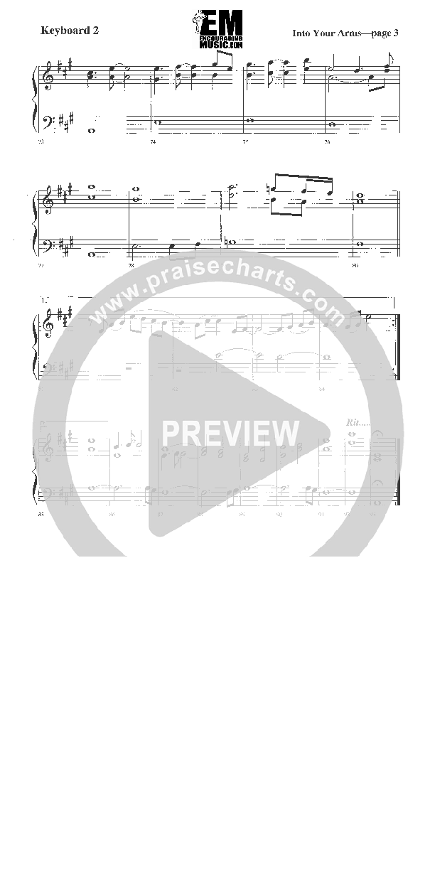 Into Your Arms Synth (Rick Muchow)