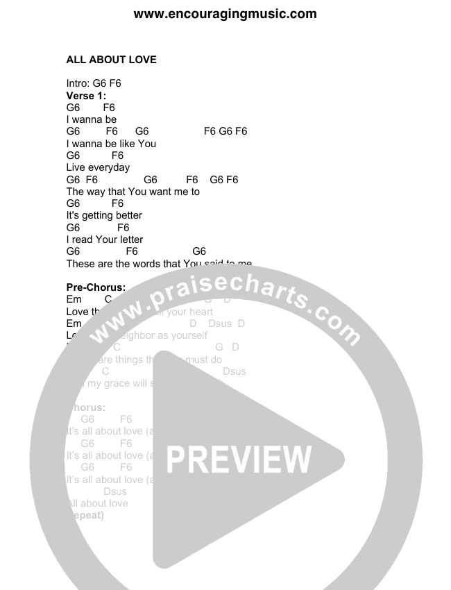 All About Love Lead Sheet Piano Vocal Rick Muchow Praisecharts All About Love Lead Sheet Piano Vocal Rick Muchow Praisecharts