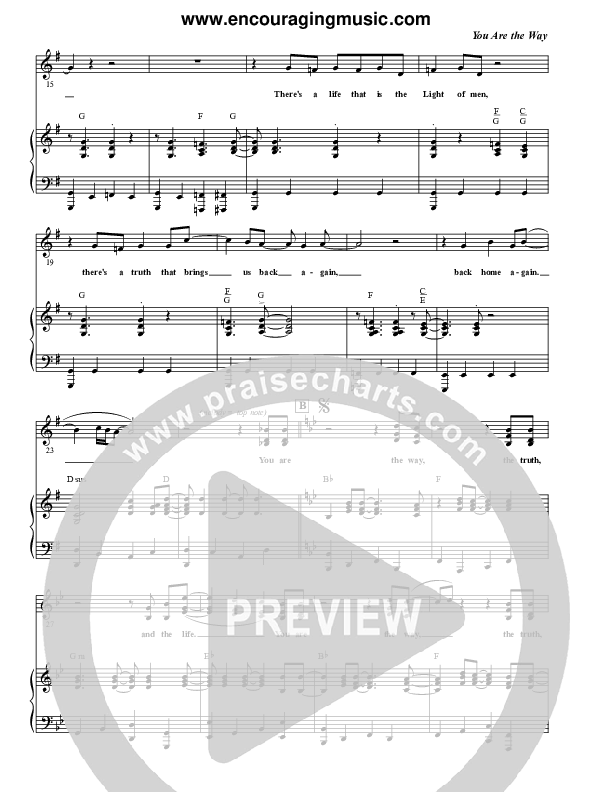 You Are The way Lead & Piano (Rick Muchow)