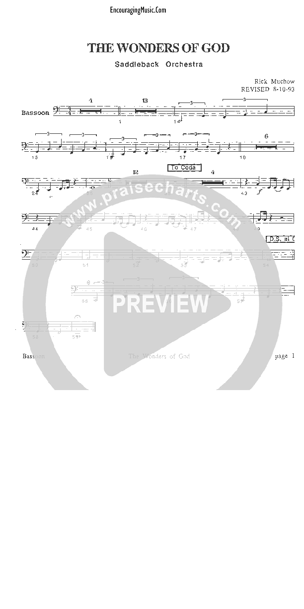 The Wonders of God Bassoon (Rick Muchow)